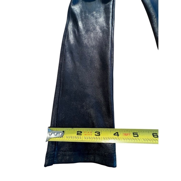 Spanx Women Black Skinny Leggings Medium 21555 Shiny - Picture 6 of 10